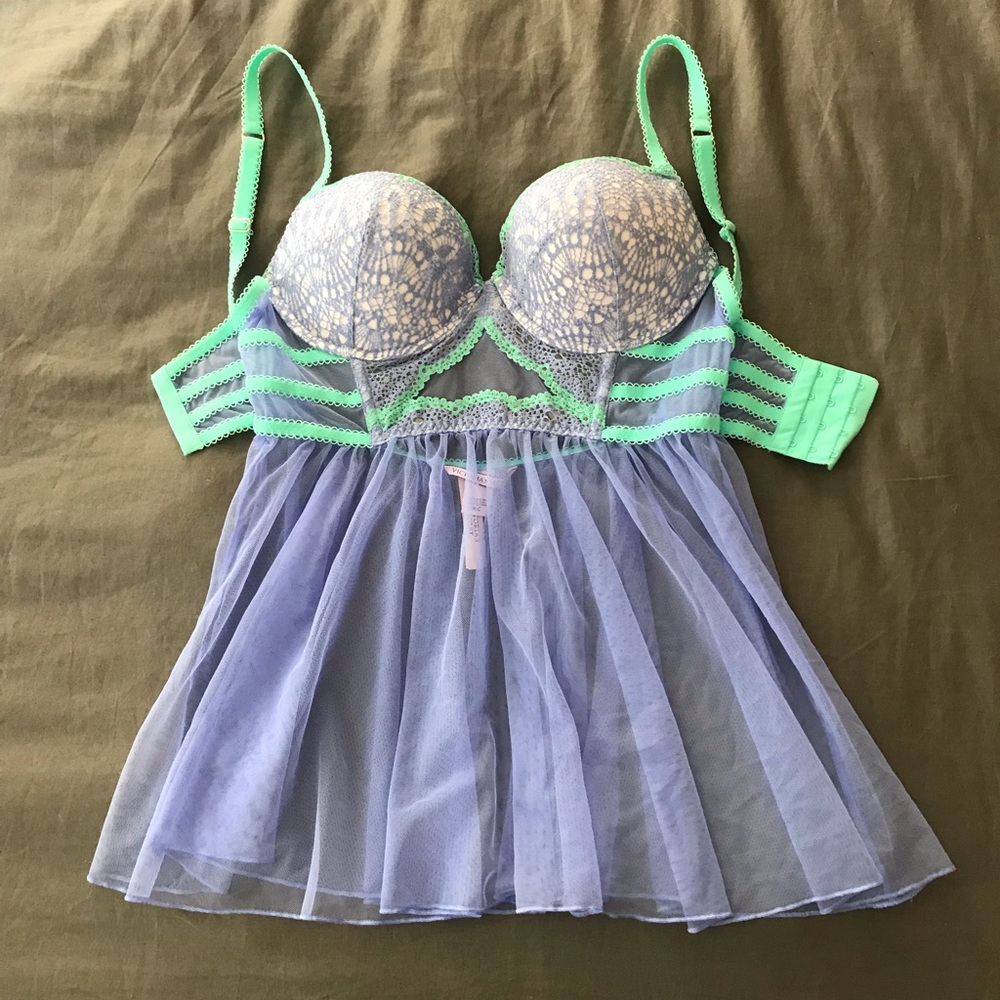 Victoria’s Secret Periwinkle Babydoll Nighty